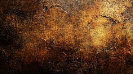 Dark Gold Textured Background   Abstract Grunge Wall Pattern