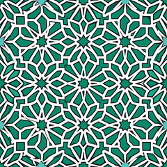 islamic pattern background on white background