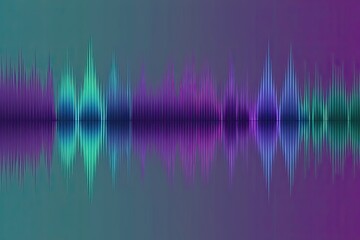 Dynamic Sound Wave Visuals with Purple Blue Green Gradients for Contemporary Web Design