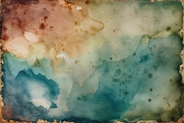 Vintage Watercolor Texture with Aged Effects for Creative Backdrops