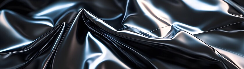 Abstract Shiny Fabric Texture with Draped Curves and Soft Highlights