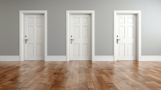 Three doors stand before you, symbolizing choices. Which path will you take to step into the next adventure