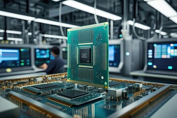 Innovative Semiconductor Manufacturing Facility with Cutting Edge Circuit and Chip Production Techniques