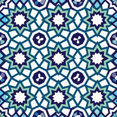 islamic pattern background on white background