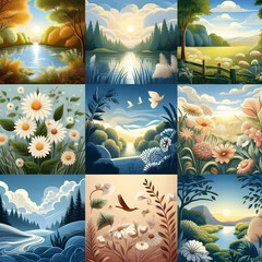 A harmony of comfortable visual elements that soothe the senses