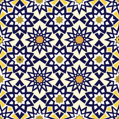 Fototapeta premium islamic pattern background on white background