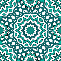 islamic pattern background on white background