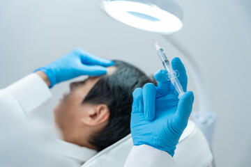 Specialist of hair injection hair tonic for Asian man, damaged hair, hair loss, thinning problem,...