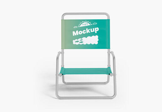 Beach Chair Mockup - Front View