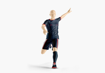 Uniform Soccer Shooting Mockup - Half Side