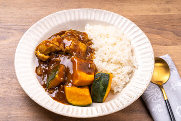 かぼちゃのチキンカレー