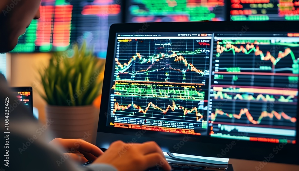 Poster analyze financial trends using advanced data visualization techniques to enhance business decision-m