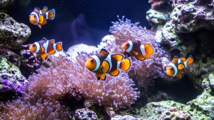 Obraz premium Underwater Splendor: Coral Reefs and Tropical Fish in 4K UHD