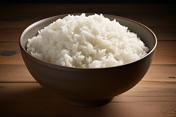 Bowl with white rice