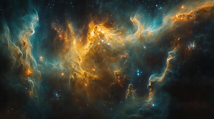 Fototapeta premium Explore the mysteries of the cosmic nebulae and stars