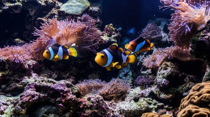 Obraz premium Underwater Splendor: Coral Reefs and Tropical Fish in 4K UHD