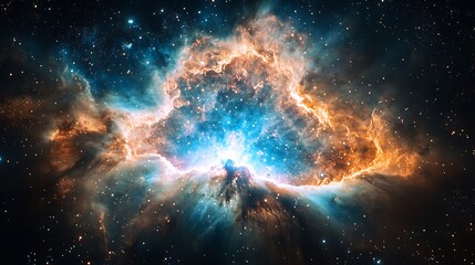 Obraz premium Explore the wonders of the cosmic nebula in space