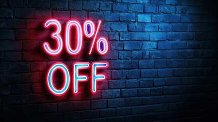 Obraz premium A vibrant neon sign displaying 