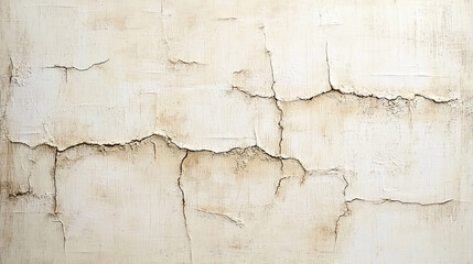Obraz premium Beige canvas with fine faded lines and crackling paint