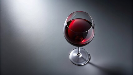 elegance red wine pouring into crystal glass from above