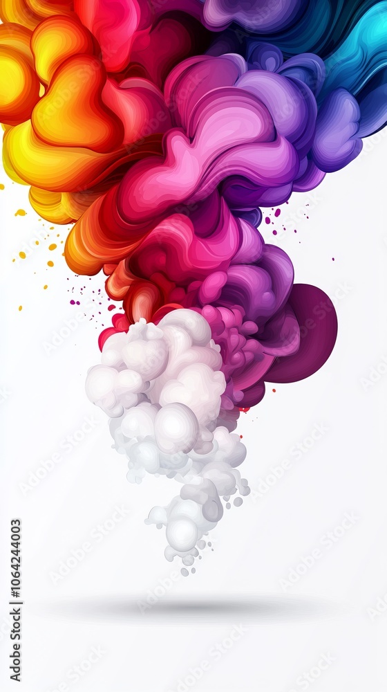 Poster explore the vibrant swirls of color as abstract art transforms into captivating visuals