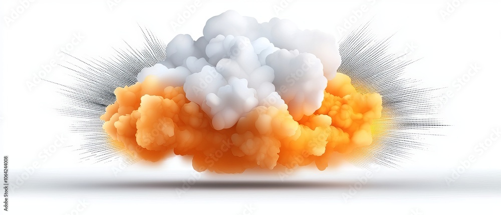 Poster create stunning visuals by mastering the art of designing colorful cloud effects for graphics projec