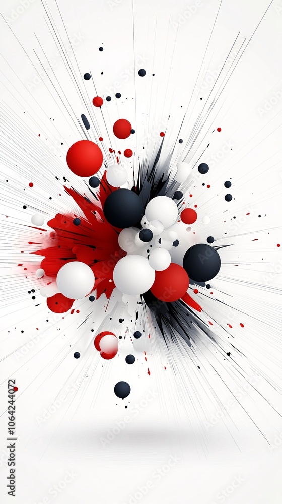Poster create stunning abstract art with bold colors and dynamic shapes for modern design projects
