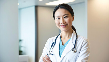 Healthcare professionals inspire trust and care in modern medical environments