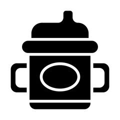 Baby Bottle Solid Icon