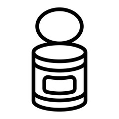Canned Food Line Icon