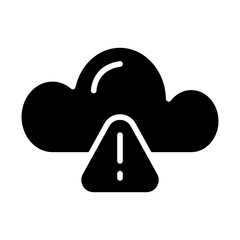 Cloud Hack Solid Icon