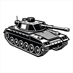 Obraz premium m45 battle tank on white background