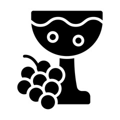 Drink Grape Solid Icon