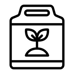 Fertilizer Line Icon