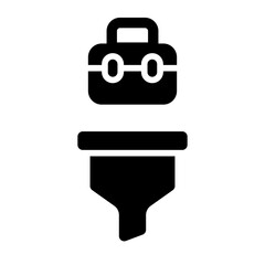 Filter Job Solid Icon