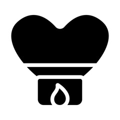 Floating Lantern Solid Icon