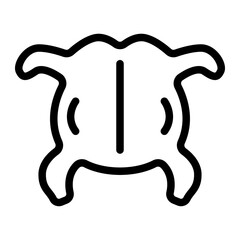 Fried Chicken Line Icon