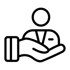 Human Resource Line Icon