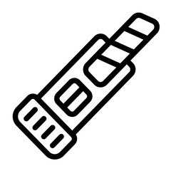 Knife Cutter Line Icon