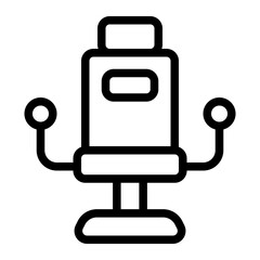 Office Chair Line Icon