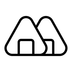 Onigiri Line Icon