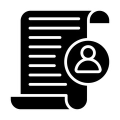 Resume Solid Icon