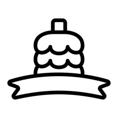 Ribbon Line Icon