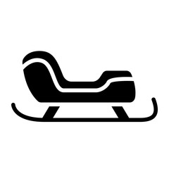Sled Solid Icon