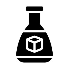 Sugar Bottle Solid Icon