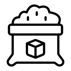 Sugar Sack Line Icon
