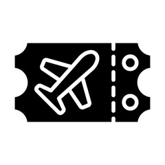 Ticket Travel Solid Icon