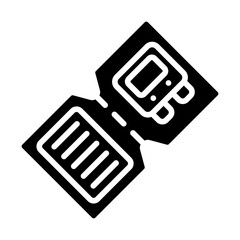 Ticket Travel Solid Icon