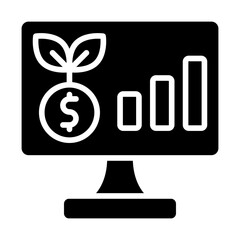 Web Investment Solid Icon