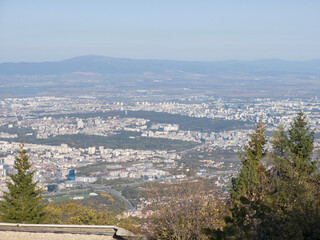 Autumn panorama of Vitosha Mountain, Bulgaria